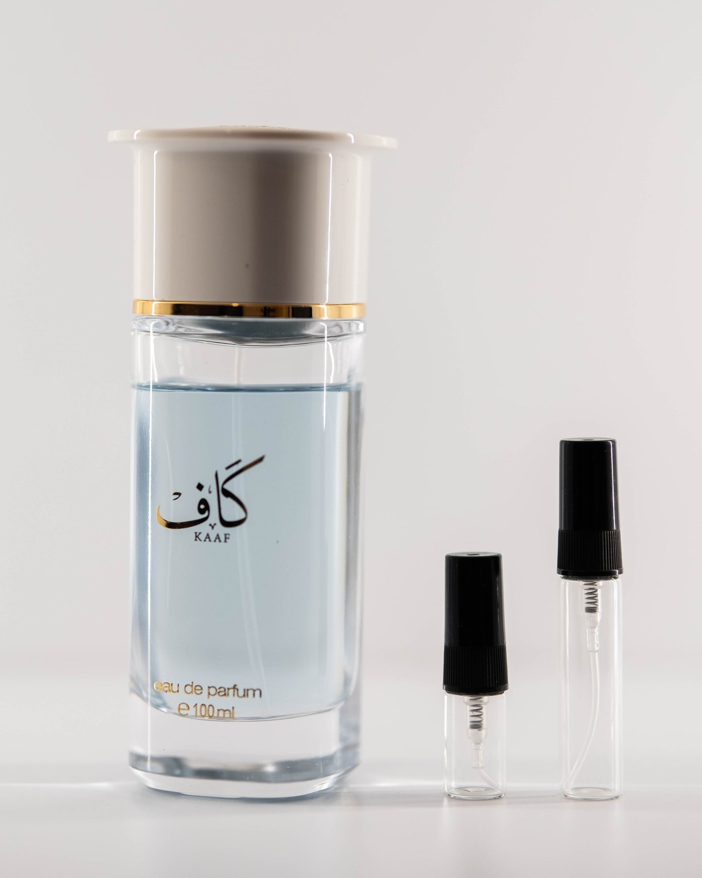 Kaaf with 2ml and 5ml decant bottles