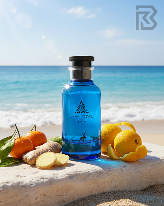 Jean Lowe Azure with 2ml and 5ml decant bottles