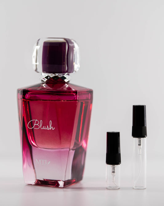 MTJ Blush with 2ml and 5ml decant bottles