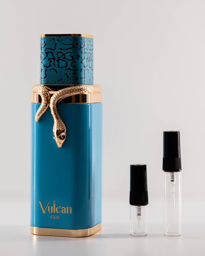 Vulcan Feu with 2ml and 5ml decant bottles